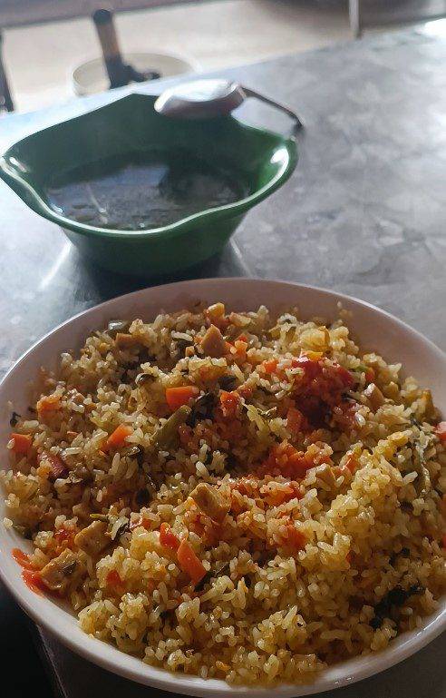 מאי צ'או:אורז מטוגן ומרק