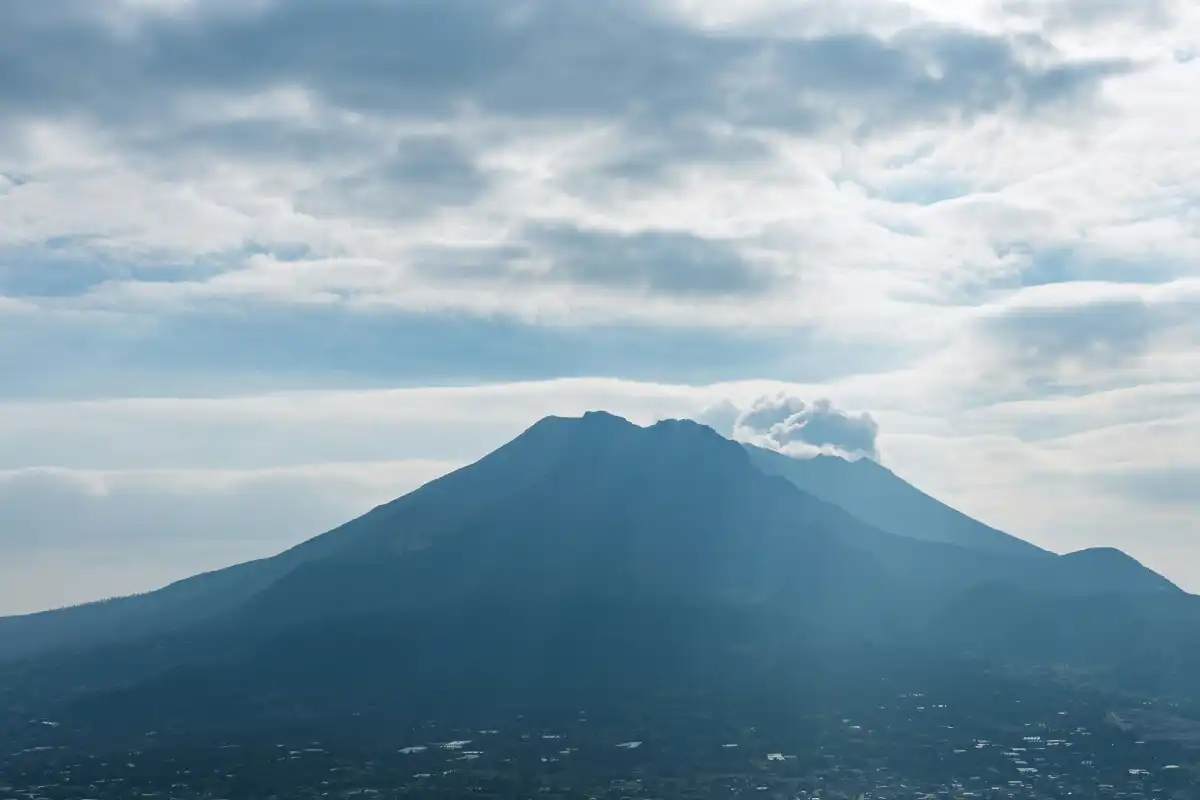 סאקורג'ימה, הר געשי